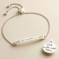 James Avery Artisan Jewelry Bracelets-God Is Within Her Slider Bracelet