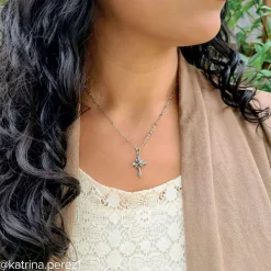 James Avery Artisan Jewelry Charms-Growing In Faith Cross Charm