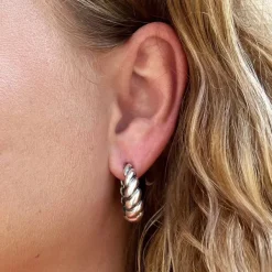 James Avery Artisan Jewelry Earrings-Half Twist Hoops