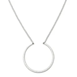 James Avery Artisan Jewelry Necklaces And Chains-Hammered Circle Changeable Charm Necklace