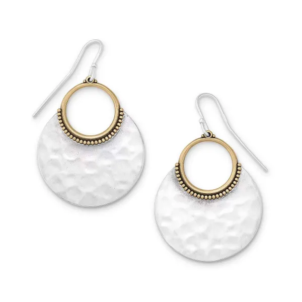 James Avery Artisan Jewelry Earrings-Hammered Eclipse Dangle Earrings