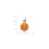 James Avery Artisan Jewelry Charms-Harvest Pumpkin Art Glass Charm
