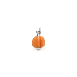 James Avery Artisan Jewelry Charms-Harvest Pumpkin Art Glass Charm