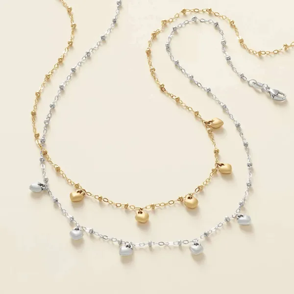 James Avery Artisan Jewelry Necklaces And Chains-Heart Drops Necklace