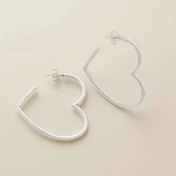 James Avery Artisan Jewelry Earrings-Heart Hoops