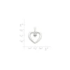 James Avery Artisan Jewelry Pendants-Heart With Diamond Pendant