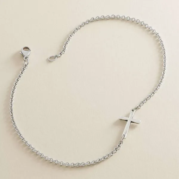 James Avery Artisan Jewelry Bracelets-Horizon Cross Anklet
