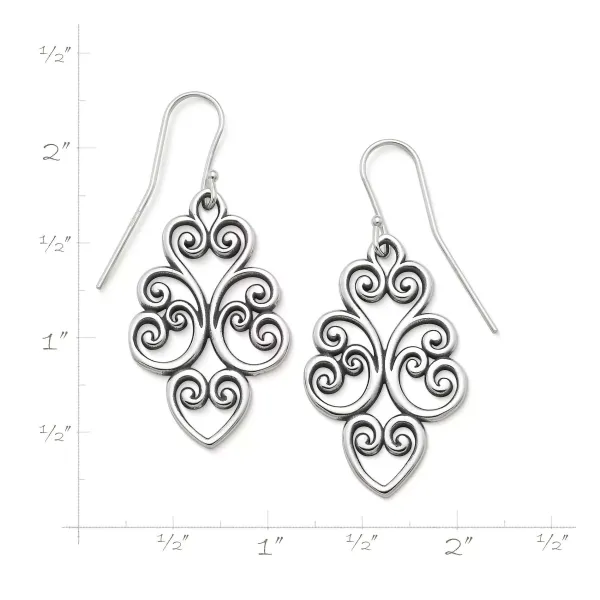 James Avery Artisan Jewelry Earrings-Jubilant Heart Dangle Earrings