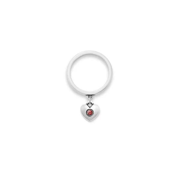 James Avery Artisan Jewelry Rings-Keepsake Heart Birthstone Charm Dangle Ring