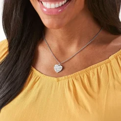 James Avery Artisan Jewelry Charms-Love Will Save The Day Heart Charm