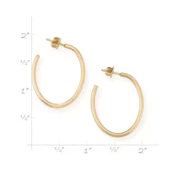James Avery Artisan Jewelry Earrings-Oval Hoops