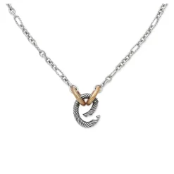James Avery Artisan Jewelry Necklaces And Chains-Oval Twist Changeable Charm Necklace
