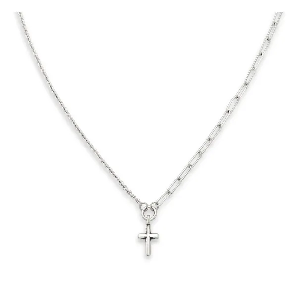 James Avery Artisan Jewelry Necklaces And Chains-Paired Chains Cross Necklace