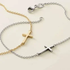 James Avery Artisan Jewelry Bracelets-Petite Latin Cross Link Bracelet