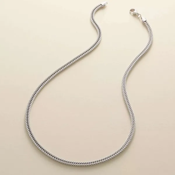 James Avery Artisan Jewelry Necklaces And Chains-Rectangle Foxtail Necklace