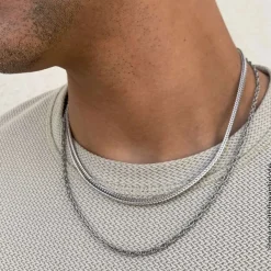 James Avery Artisan Jewelry Necklaces And Chains-Rectangle Foxtail Necklace