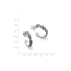James Avery Artisan Jewelry Earrings-Rose Hoops