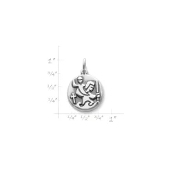 James Avery Artisan Jewelry Charms-Round St. Christopher Medal Charm