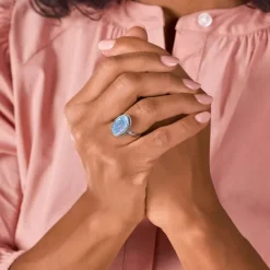 James Avery Artisan Jewelry Rings-Sculpted Bluebonnet Layered Gemstone Ring