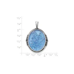 James Avery Artisan Jewelry Pendants-Sculpted Bluebonnet Layered Gemstone Pendant