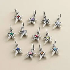James Avery Artisan Jewelry Charms-Shining Star Birthstone Charm
