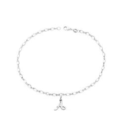 James Avery Artisan Jewelry Bracelets-Small Script Initial Anklet
