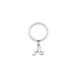 James Avery Artisan Jewelry Rings-Small Script Initial Charm Dangle Ring