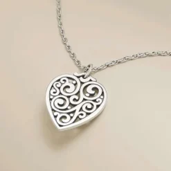 James Avery Artisan Jewelry Charms-Sorrento Heart Pendant