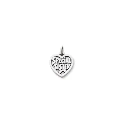 James Avery Artisan Jewelry Charms-Special Sister Heart Charm