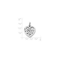 James Avery Artisan Jewelry Charms-Special Sister Heart Charm
