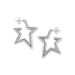 James Avery Artisan Jewelry Earrings-Star Hoops