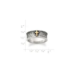 James Avery Artisan Jewelry Rings-Textured Wedding Ring With Cross