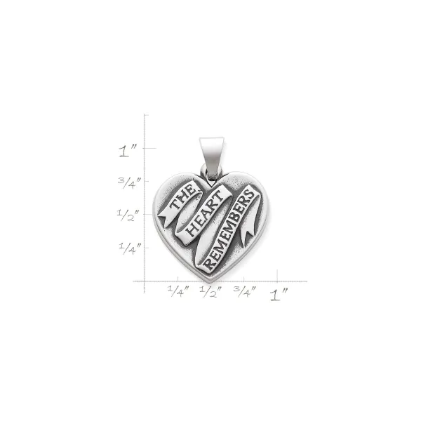 James Avery Artisan Jewelry Pendants-The Heart Remembers Pendant