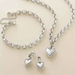 James Avery Artisan Jewelry Earrings-Timeless Heart Drop Earrings