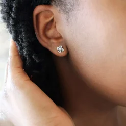 James Avery Artisan Jewelry Earrings-Tiny Blossom Studs With Cultured Pearl