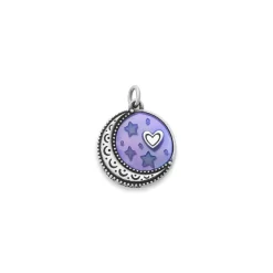 James Avery Artisan Jewelry Charms-To The Moon And Back Sculpted Layered Gemstone Pendant