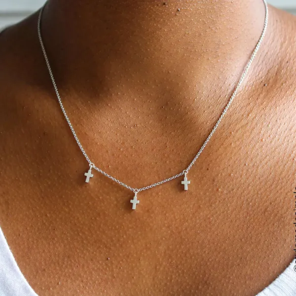 James Avery Artisan Jewelry Necklaces And Chains-Trinity Cross Necklace