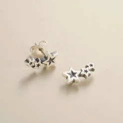 James Avery Artisan Jewelry Earrings-Twinkling Stars Ear Climbers