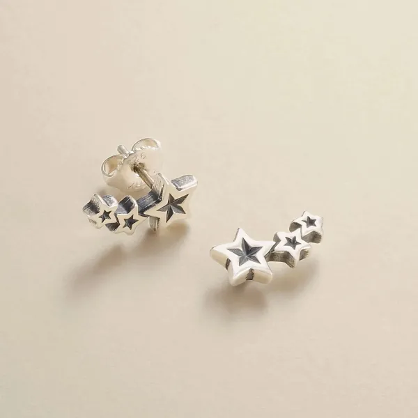 James Avery Artisan Jewelry Earrings-Twinkling Stars Ear Climbers