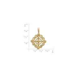 James Avery Artisan Jewelry Pendants-Twisted Wire Lacy Cross Pendant