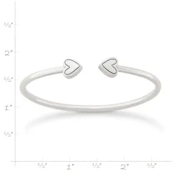 James Avery Artisan Jewelry Bracelets-Two Hearts Flexible Cuff Bracelet
