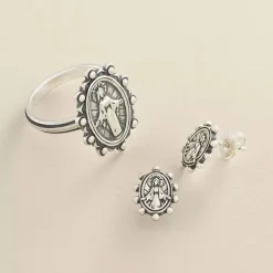 James Avery Artisan Jewelry Earrings-Virgin Mary Studs