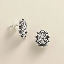 James Avery Artisan Jewelry Earrings-Virgin Mary Studs