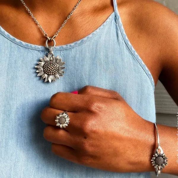 James Avery Artisan Jewelry Bracelets-Wild Sunflower Hook-On Bracelet