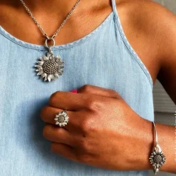 James Avery Artisan Jewelry Pendants-Wild Sunflower Pendant