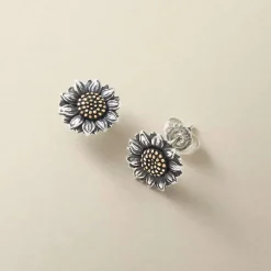 James Avery Artisan Jewelry Earrings-Wild Sunflower Studs