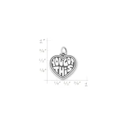 James Avery Artisan Jewelry Charms-You Got This Heart Charm
