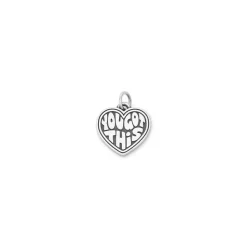 James Avery Artisan Jewelry Charms-You Got This Heart Charm